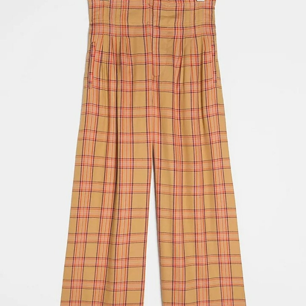 Maeve Albane Retro Plaid Wide Leg Pants - Picture 3 of 16